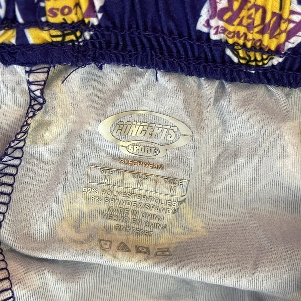 Lakers lounge pants sleep wear size M - Picture 4 of 5